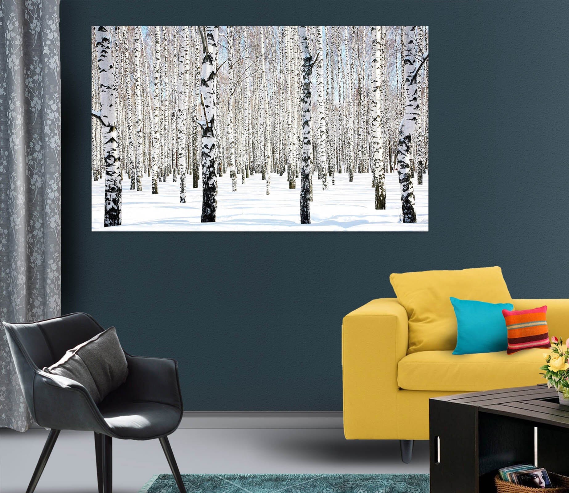 3D White Snow Forest 1070 Wall Sticker Wallpaper AJ Wallpaper 2 