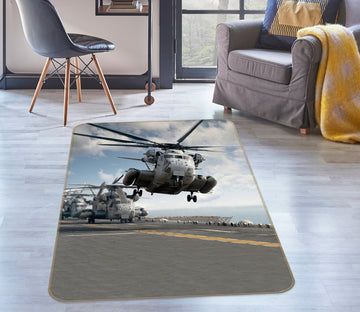 3D Helicopter 76081 Non Slip Rug Mat