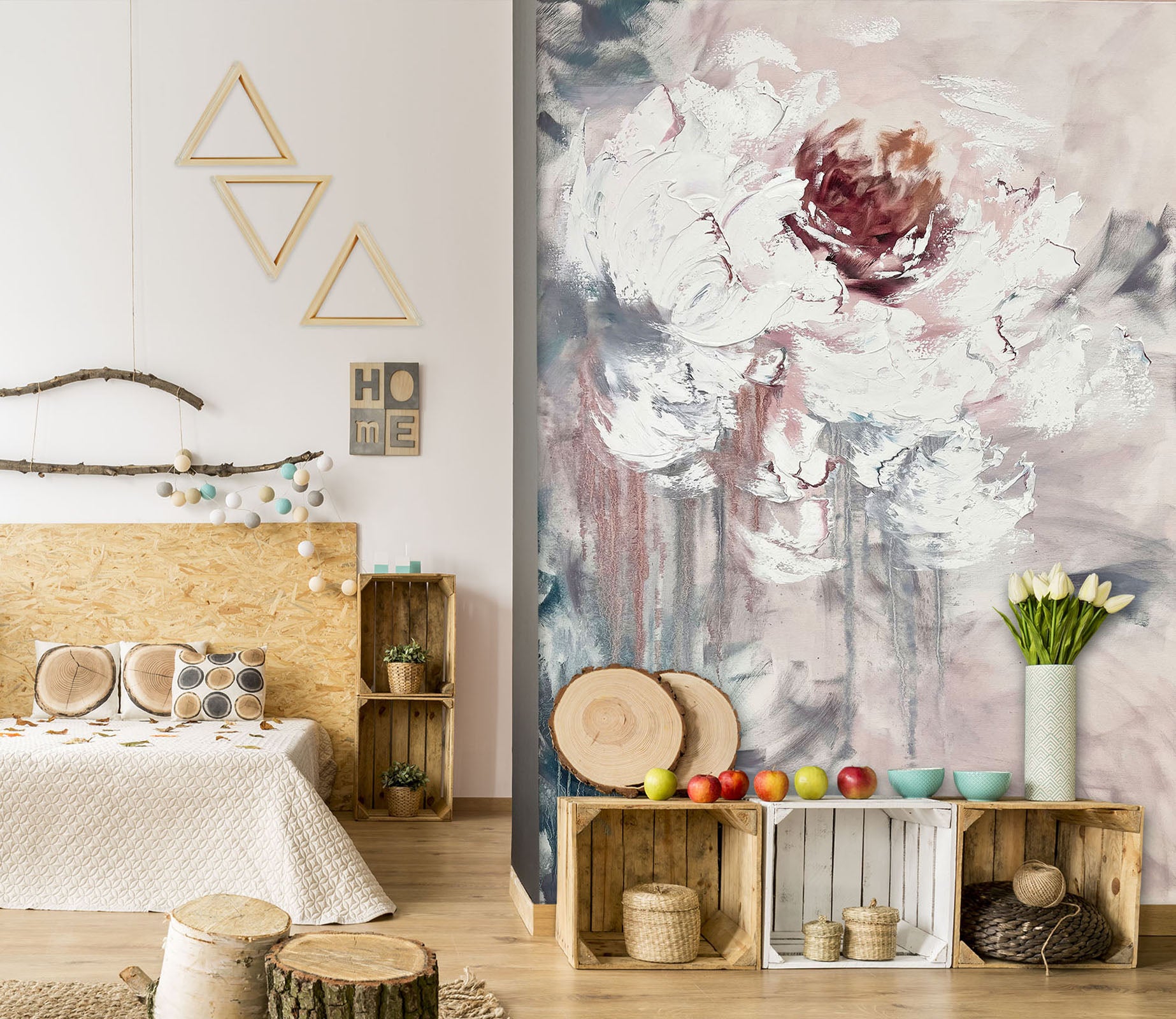 3D Painted Art Flower 3120 Skromova Marina Wall Mural Wall Murals