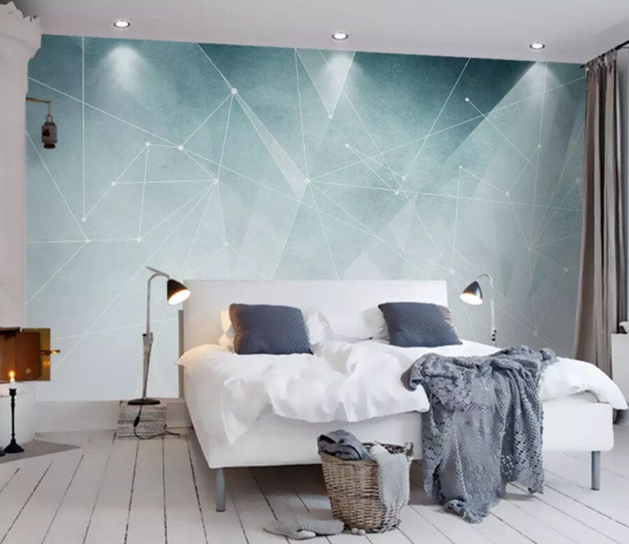 3D Green Geometry 2166 Wall Murals Wallpaper AJ Wallpaper 2 