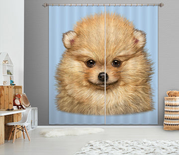 3D Cute Dog 062 Vincent Hie Curtain Curtains Drapes Curtains AJ Creativity Home 