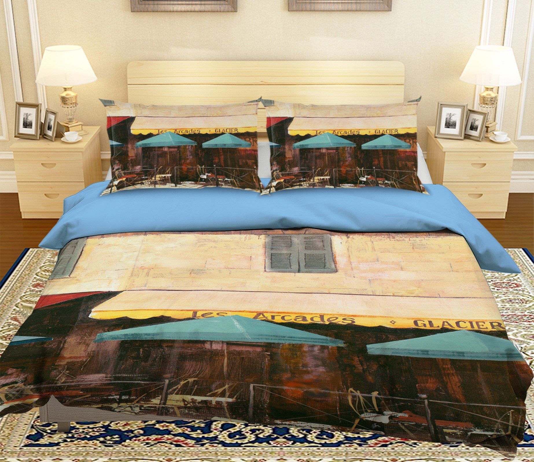 3D Umbrella Shop 086 Bed Pillowcases Quilt Wallpaper AJ Wallpaper 