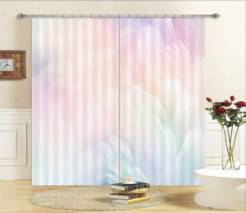 3D Colored Feathers 124 Curtains Drapes Wallpaper AJ Wallpaper 