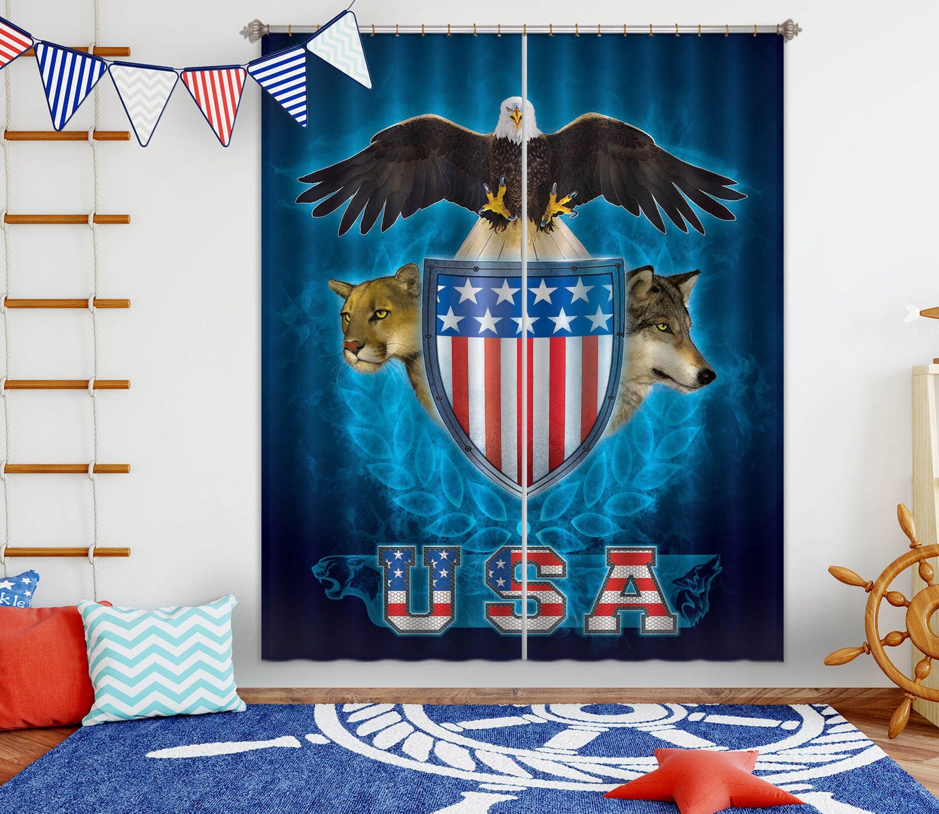 3D USA Trinity 089 Vincent Hie Curtain Curtains Drapes Curtains AJ Creativity Home 