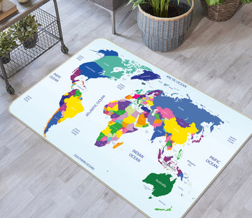 3D Map 35018 Non Slip Rug Mat