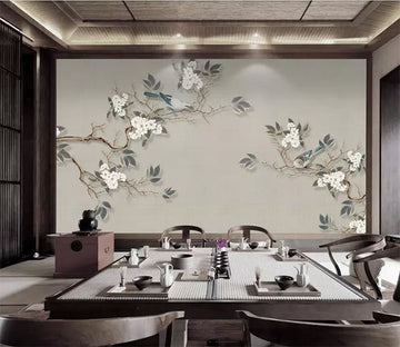 3D Flower Branches 908 Wall Murals Wallpaper AJ Wallpaper 2 