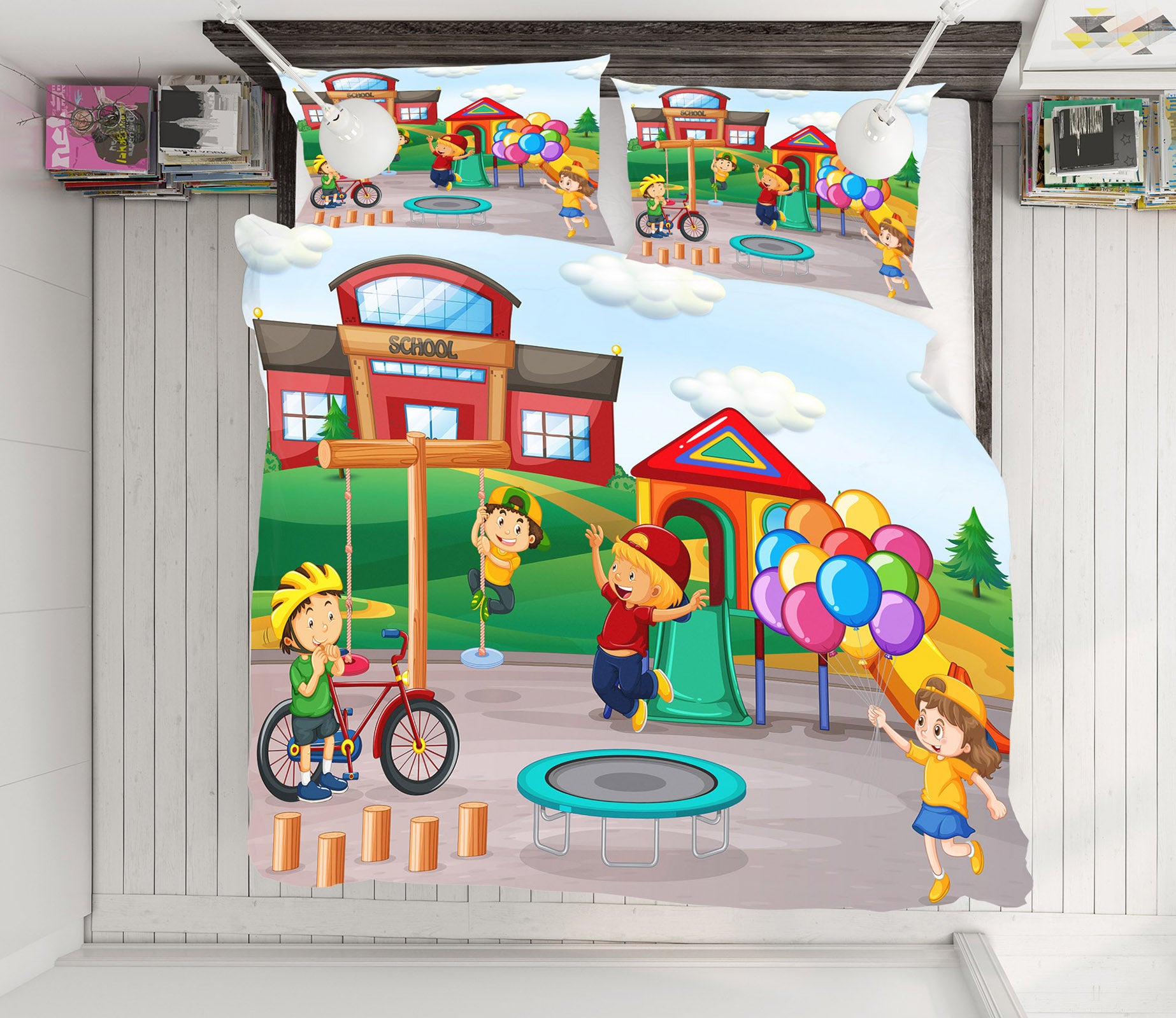 3D Kids Paradise 19162 Bed Pillowcases Quilt