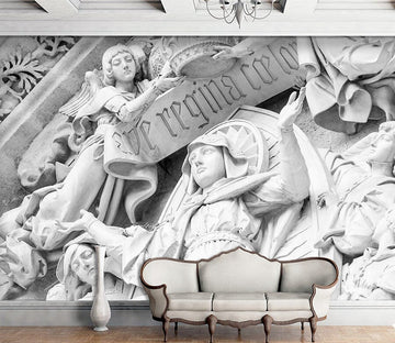 3D Carving Girl 1595 Wall Murals Wallpaper AJ Wallpaper 2 