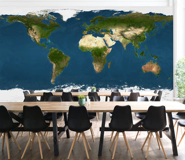 3D Island Forest 2159 World Map Wall Murals Wallpaper AJ Wallpaper 2 