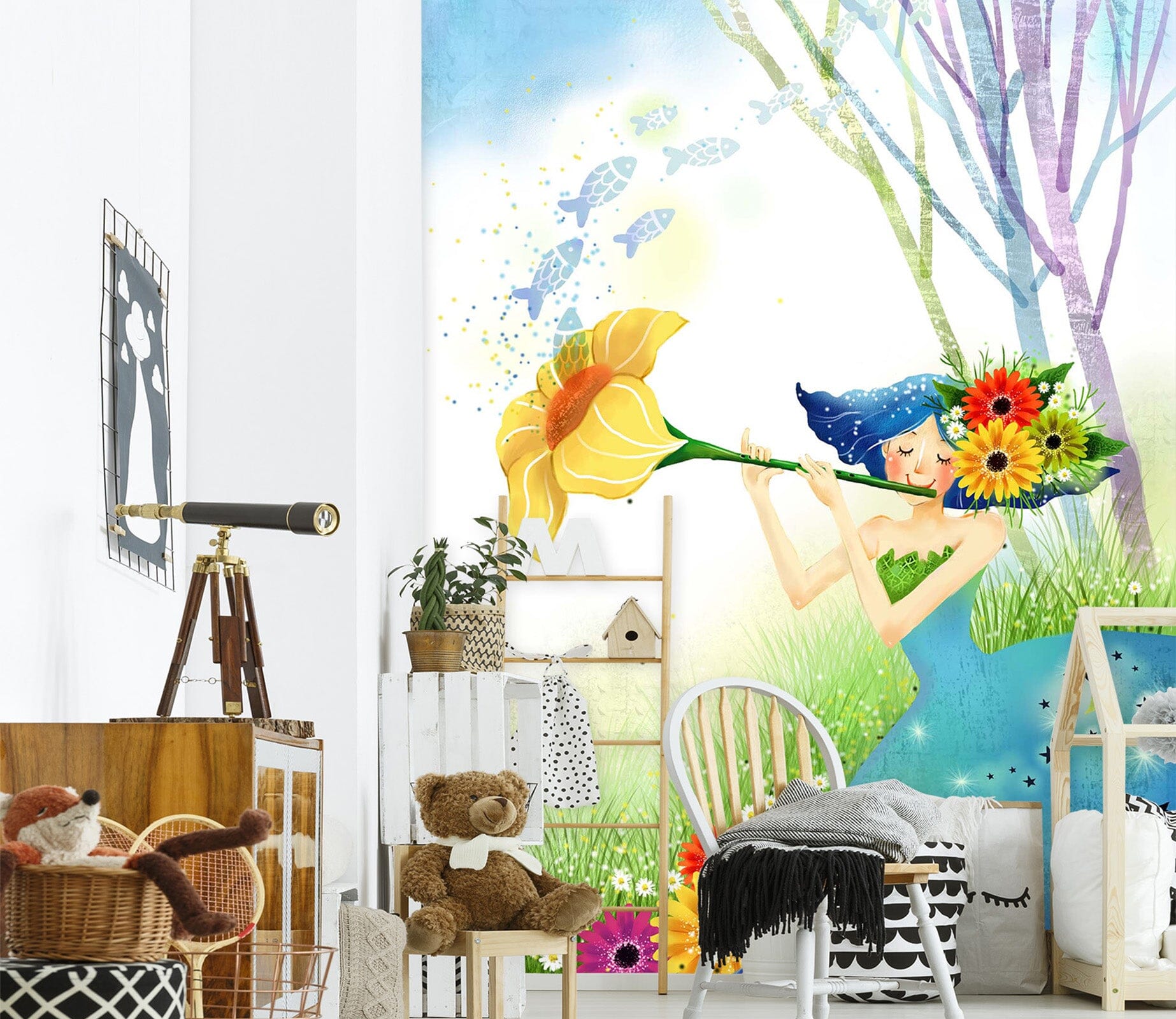 3D Flower Girl 1735 Wall Murals Wallpaper AJ Wallpaper 2 