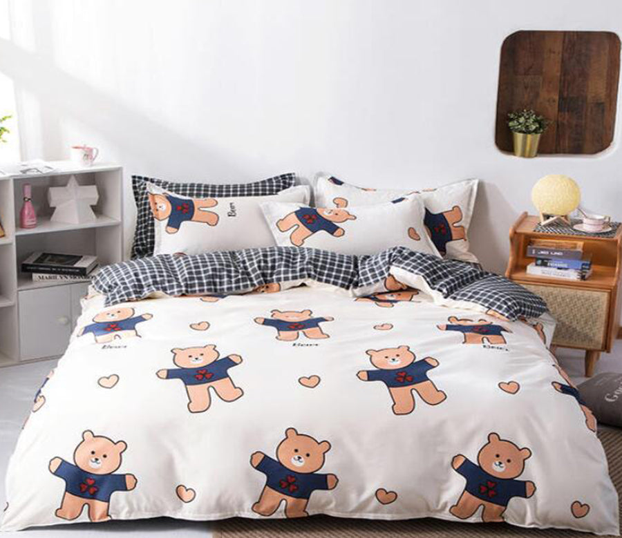 3D Bear 3063 Bed Pillowcases Quilt