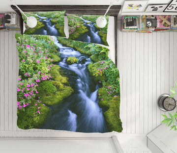 3D Waterfall 16179 Bed Pillowcases Quilt