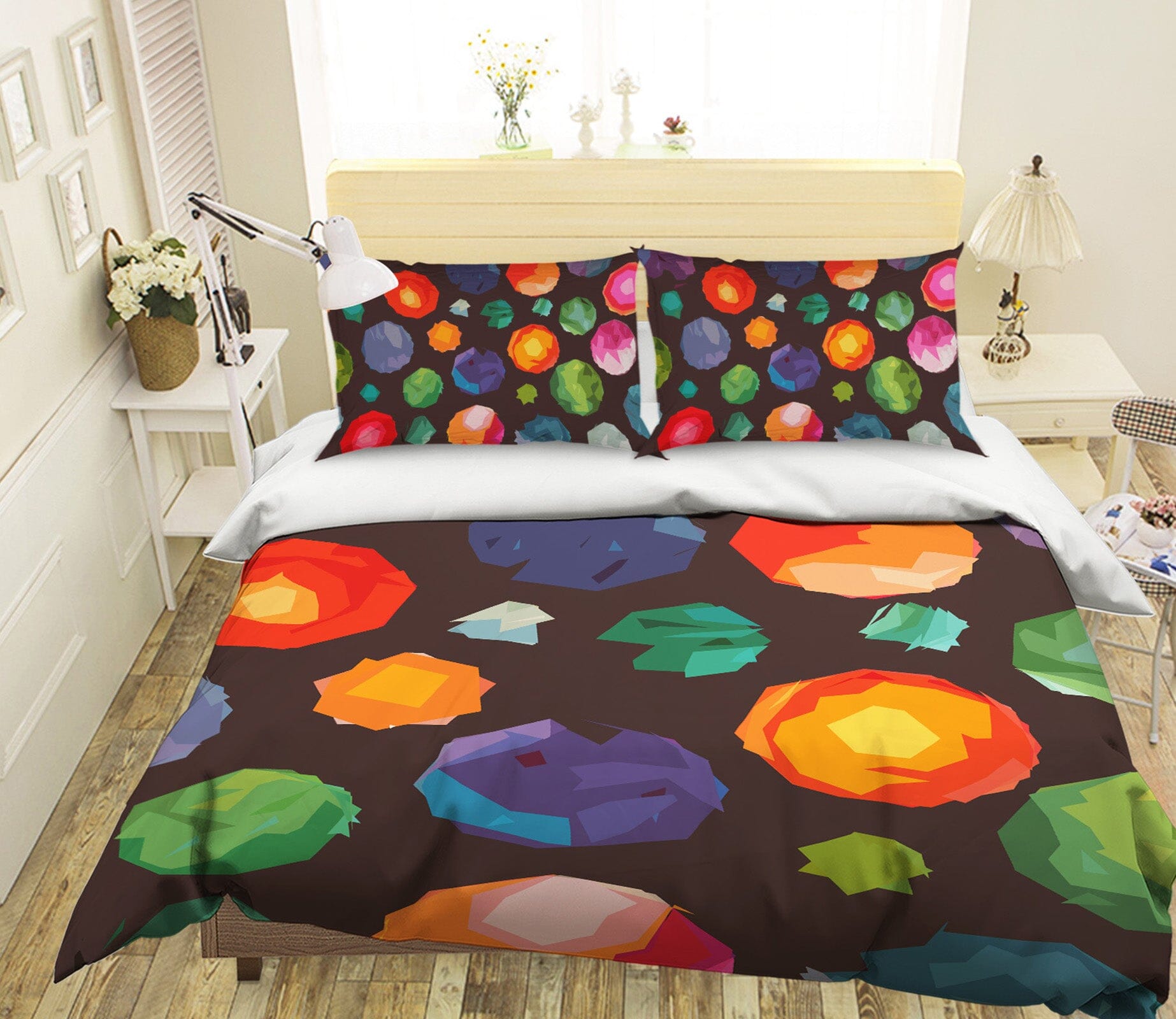 3D Colorful Balloons 2001 Shandra Smith Bedding Bed Pillowcases Quilt Quiet Covers AJ Creativity Home 