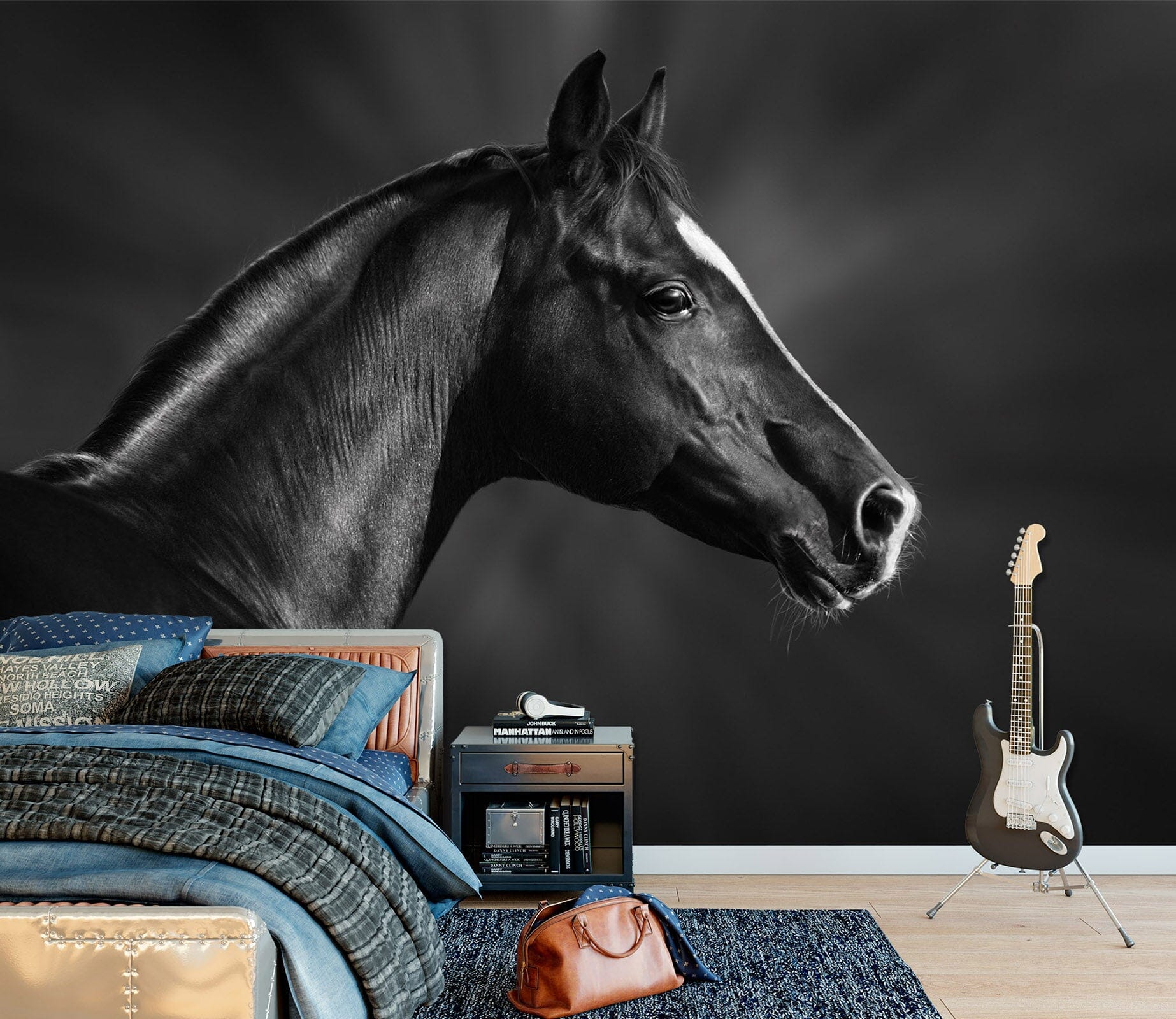 3D Dark Horse 2024 Wall Murals Wallpaper AJ Wallpaper 2 