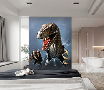 3D Dinosaur Glass 143 Wall Murals