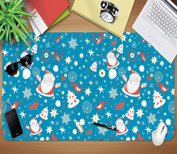 3D Snowflake Bird Pattern 034 Desk Mat Mat AJ Creativity Home 