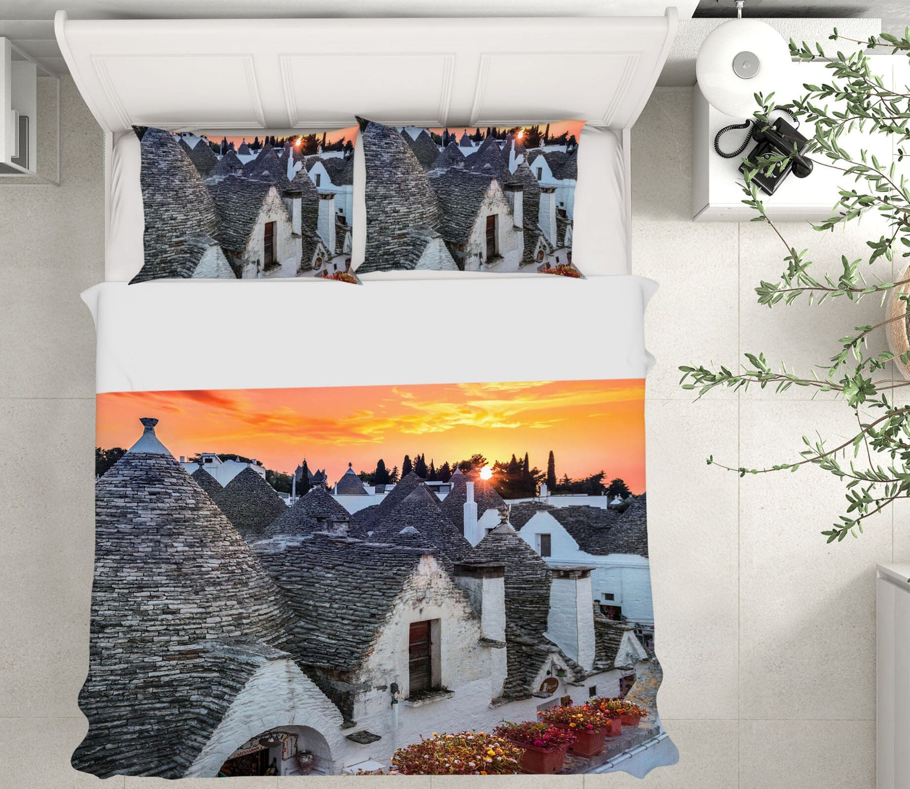 3D Sunrise Village 2101 Marco Carmassi Bedding Bed Pillowcases Quilt Quiet Covers AJ Creativity Home 