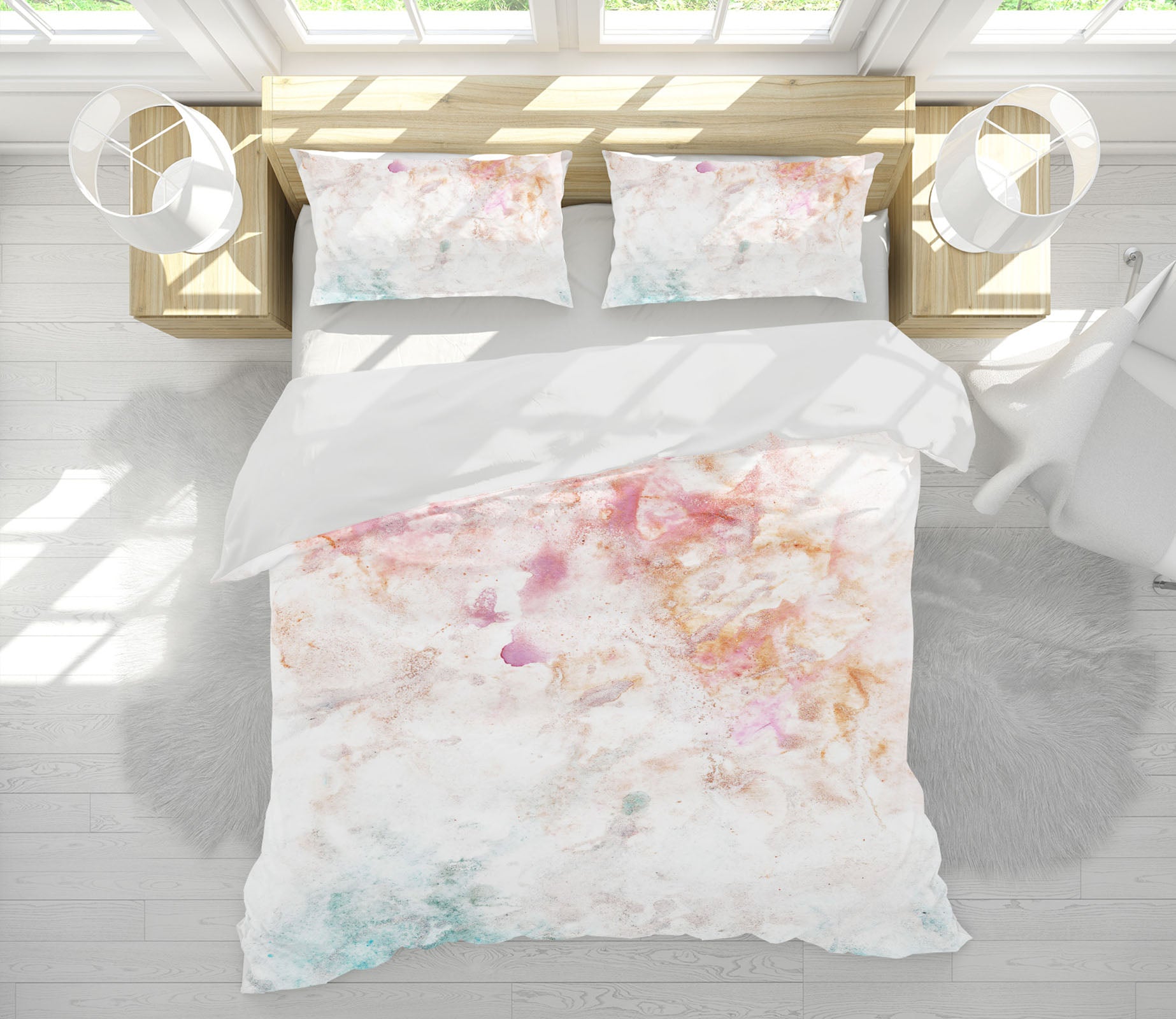 3D Light Texture 15211 Bed Pillowcases Quilt
