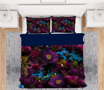 3D Purple Flower 105 Uta Naumann Bedding Bed Pillowcases Quilt Quiet Covers AJ Creativity Home 
