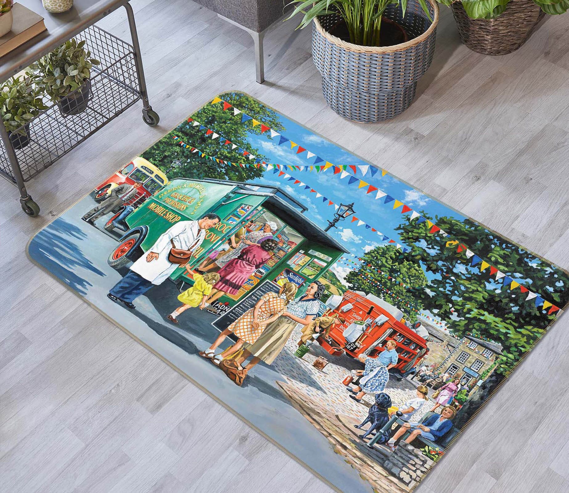3D Lively City 1090 Trevor Mitchell Rug Non Slip Rug Mat Mat AJ Creativity Home 