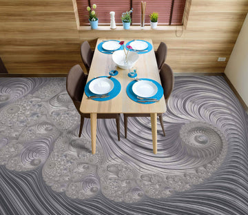 3D Grey Pattern Thread 102147 Andrea Haase Floor Mural