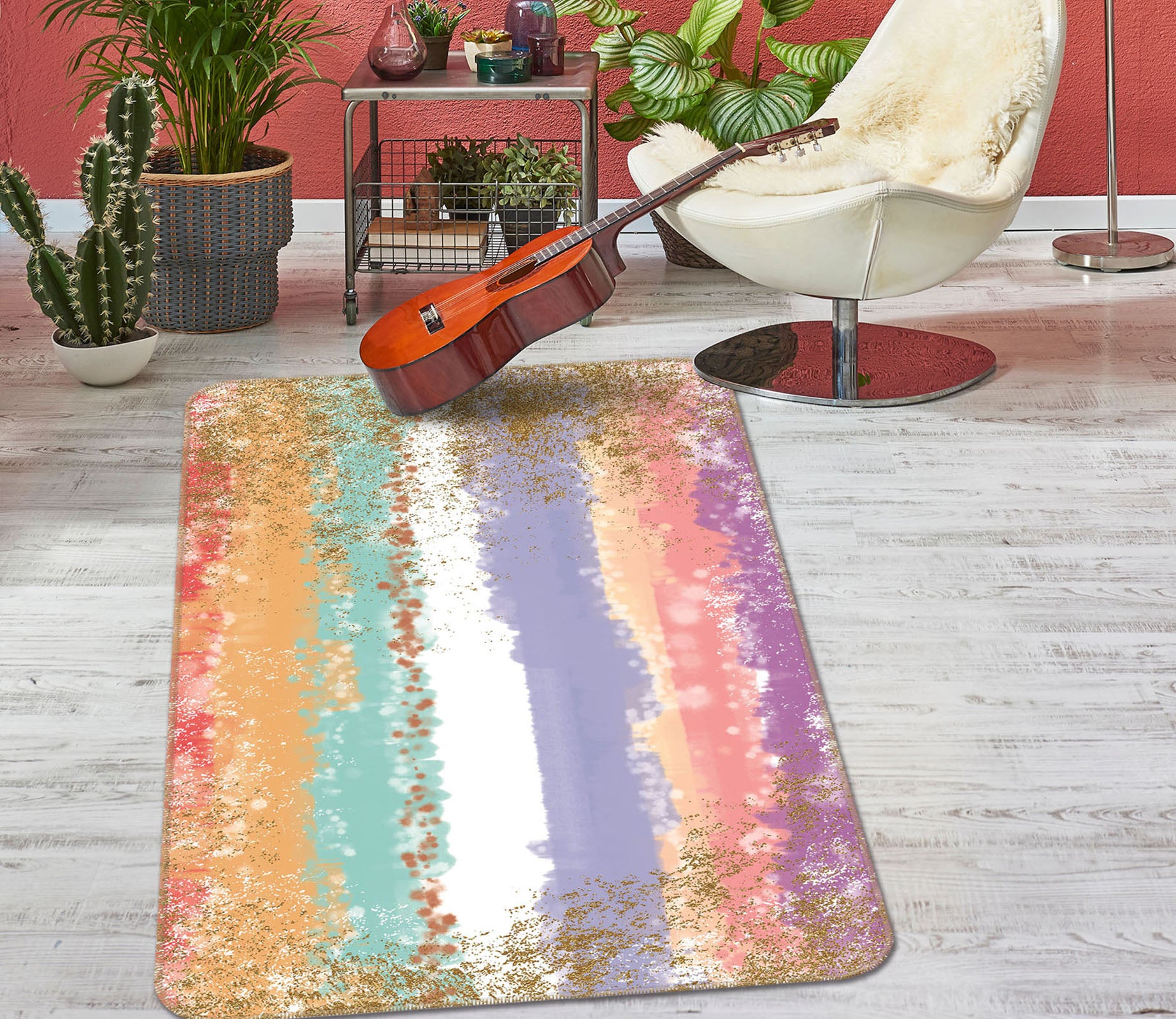 3D Colorful 27169 Non Slip Rug Mat