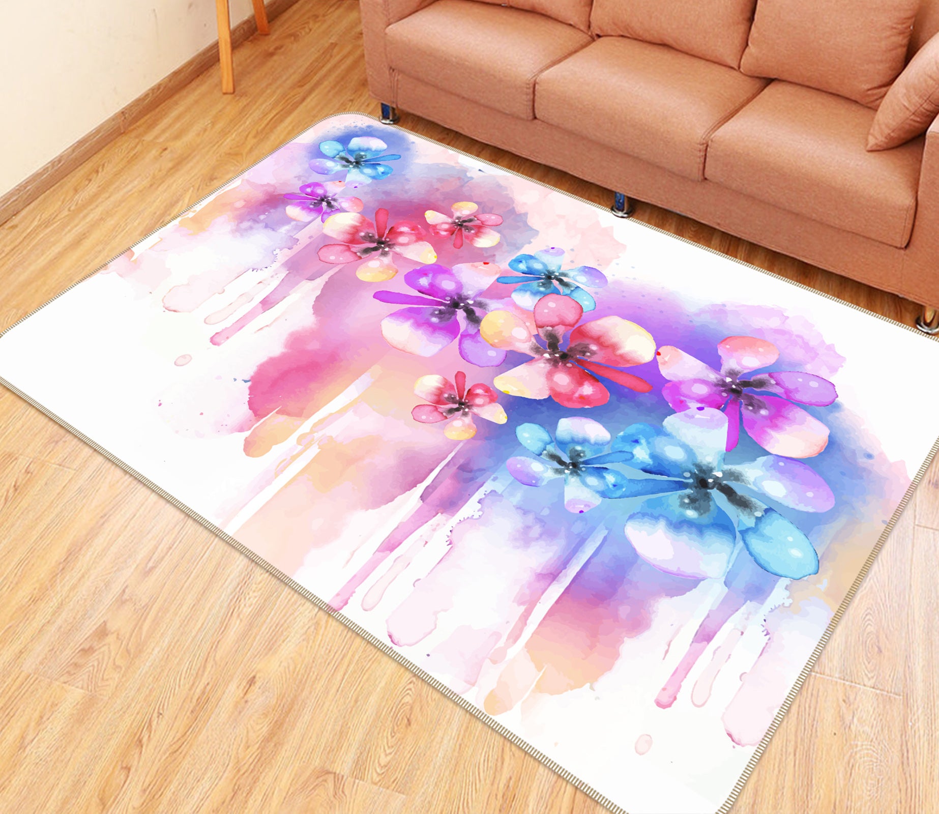 3D Flower 30195 Non Slip Rug Mat