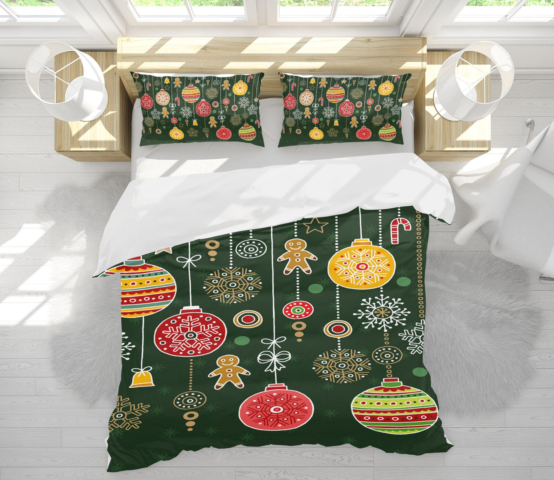 3D Ball Pendant 61047 Bed Pillowcases Quilt