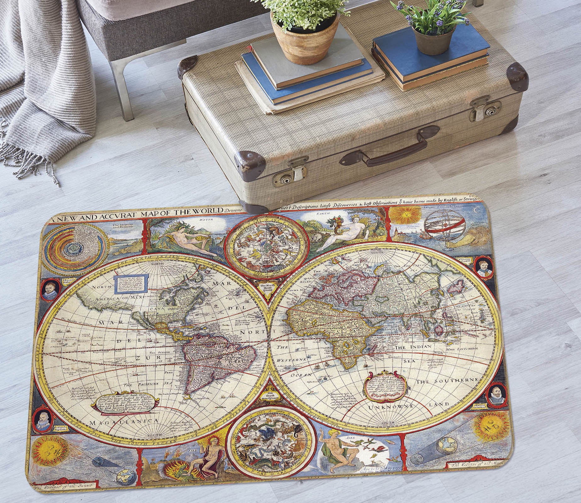 3D Map 36177 Non Slip Rug Mat