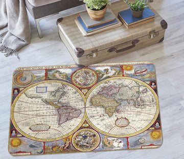 3D Map 36177 Non Slip Rug Mat