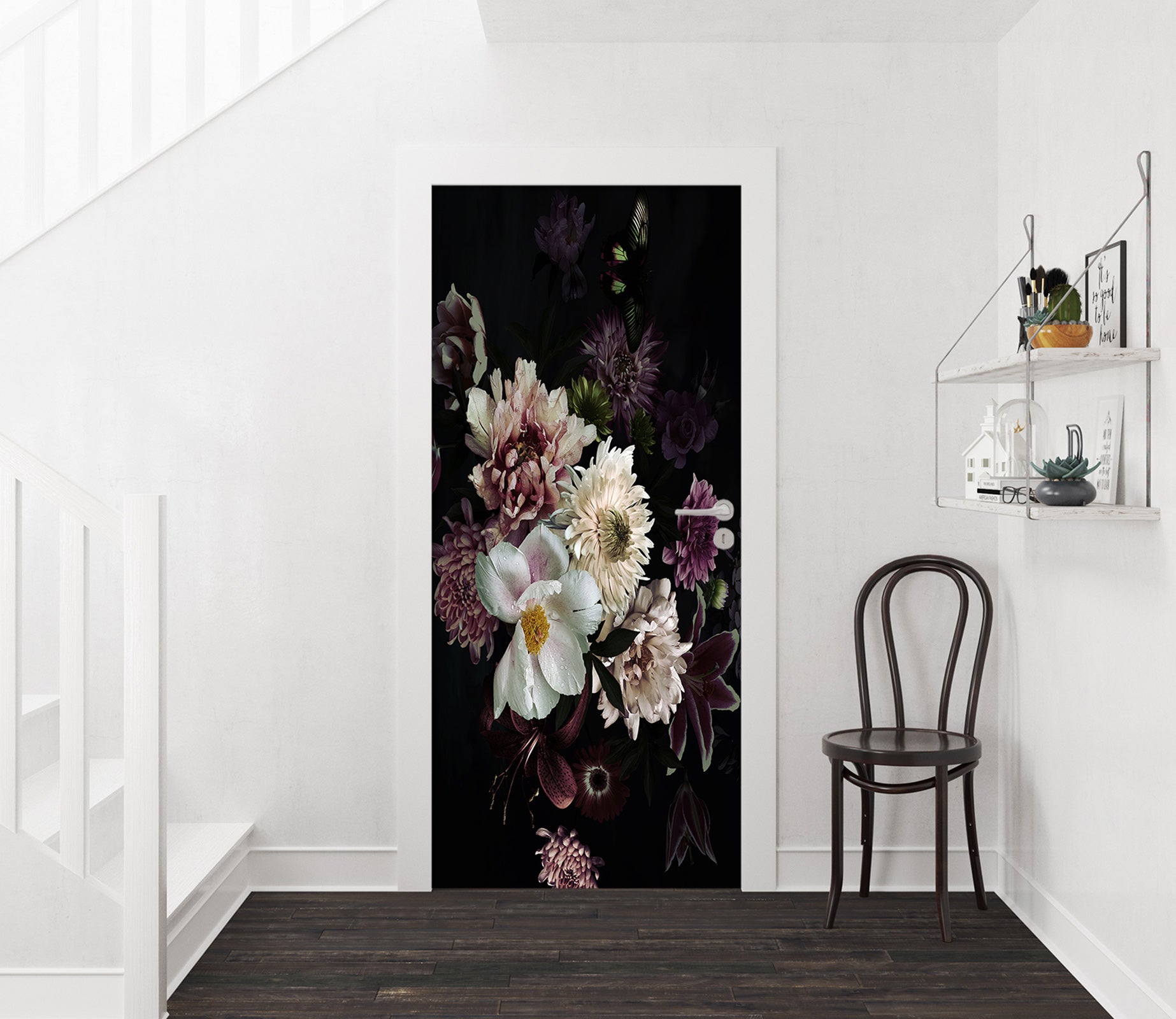 3D Flower Bush 25178 Door Mural