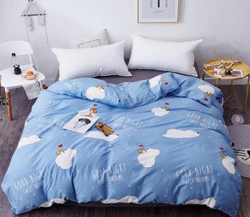 3D Polar Bear 3148 Bed Pillowcases Quilt