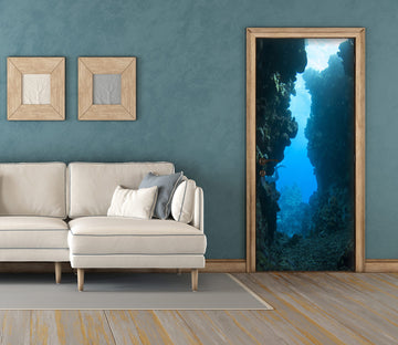 3D Seabed Stones 24111 Door Mural