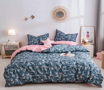 3D Small Pink Fruit 3159 Bed Pillowcases Quilt