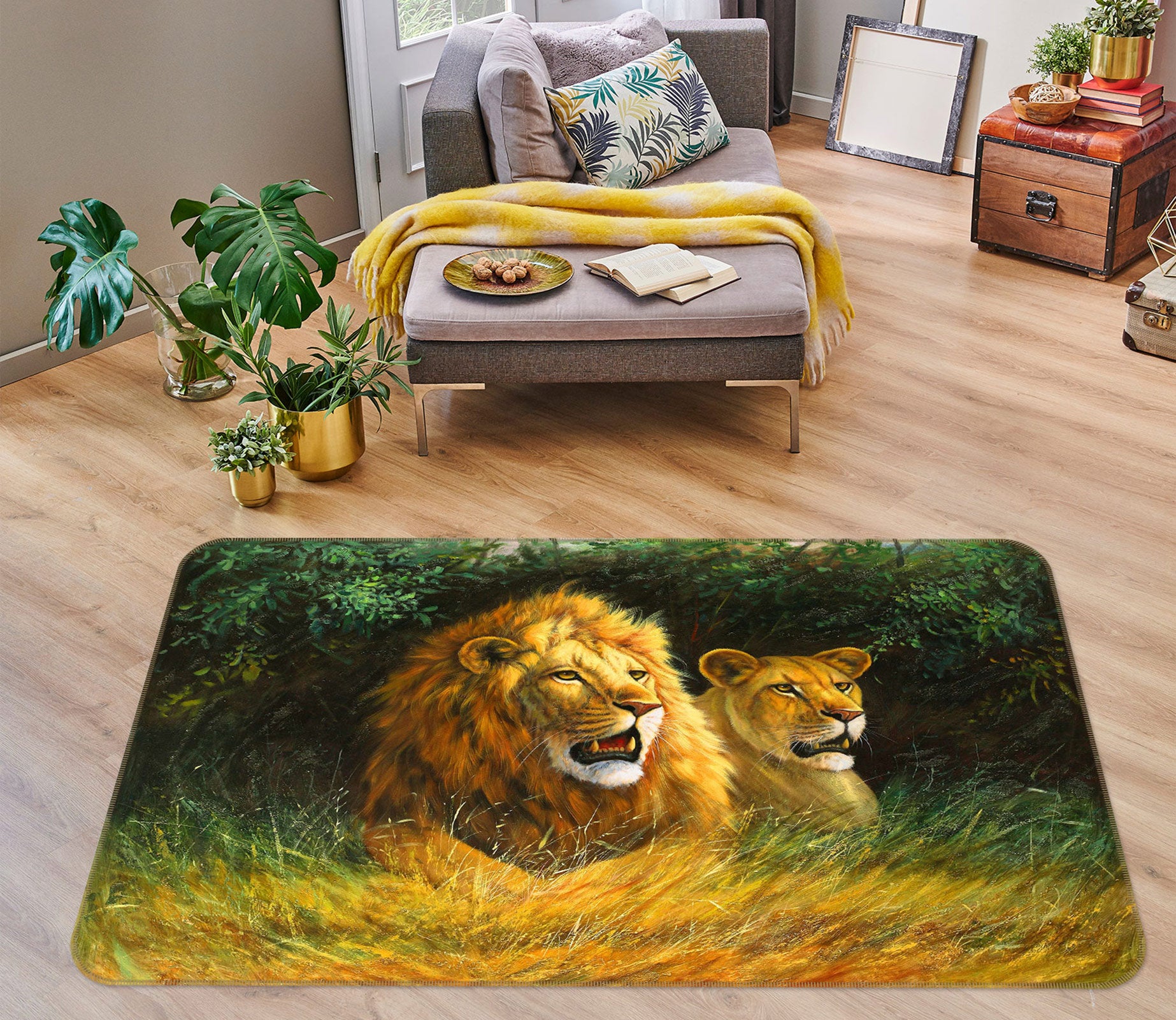 3D Lion 76003 Non Slip Rug Mat