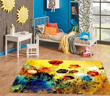 3D Flowers 75179 Non Slip Rug Mat