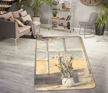 3D Window Vase 32183 Non Slip Rug Mat