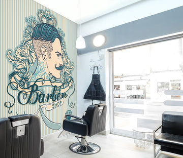 3D Hairstyle Pattern 115208 Barber Shop Wall Murals