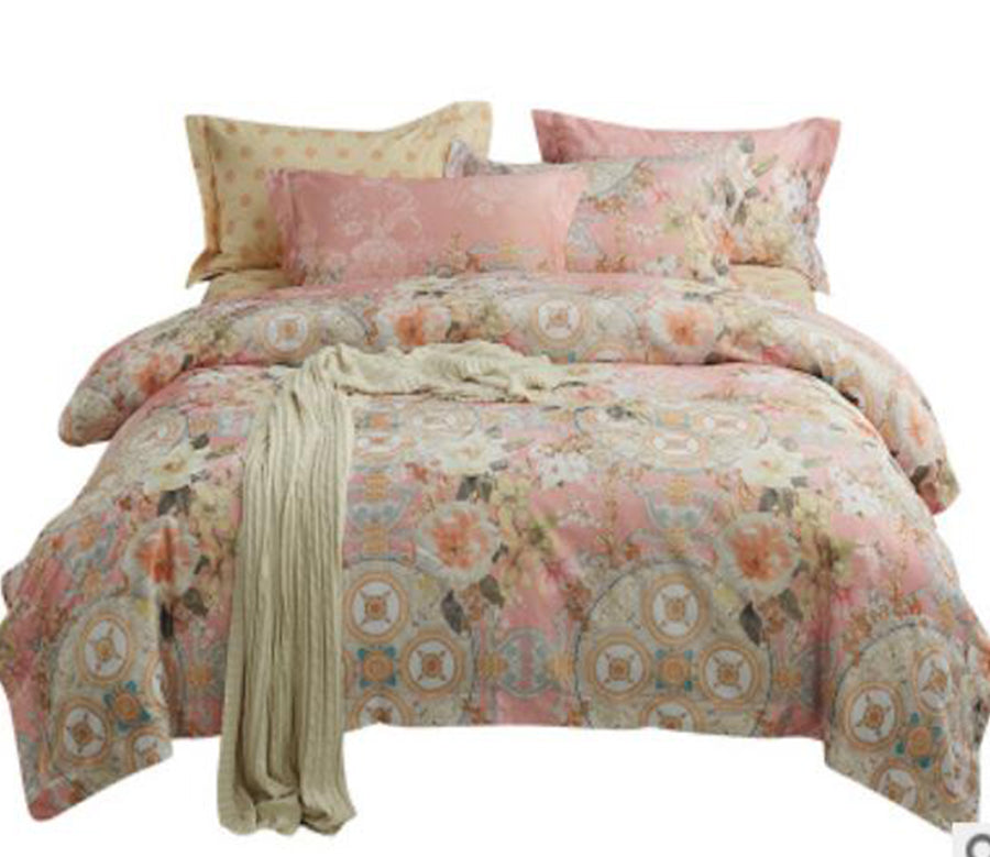 3D Grey Flower Pattern 14111 Bed Pillowcases Quilt