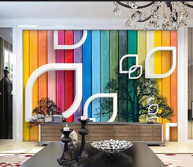 3D Geometric Patterns 918 Wall Murals Wallpaper AJ Wallpaper 2 