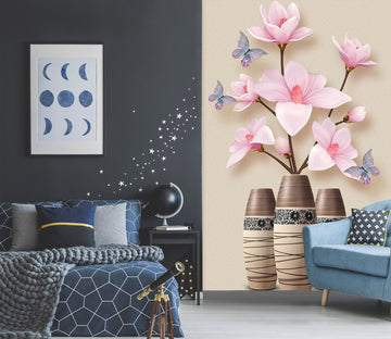 3D Pink Flowers 1853 Wall Murals Wallpaper AJ Wallpaper 2 