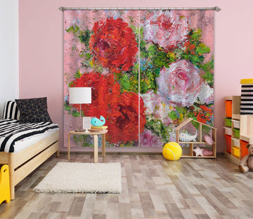 3D Color Rose 212 Allan P. Friedlander Curtain Curtains Drapes Curtains AJ Creativity Home 