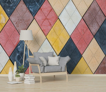 3D Color Geometry WG301 Wall Murals Wallpaper AJ Wallpaper 2 