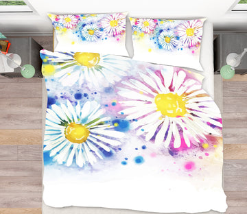 3D Chrysanthemum 60173 Bed Pillowcases Quilt