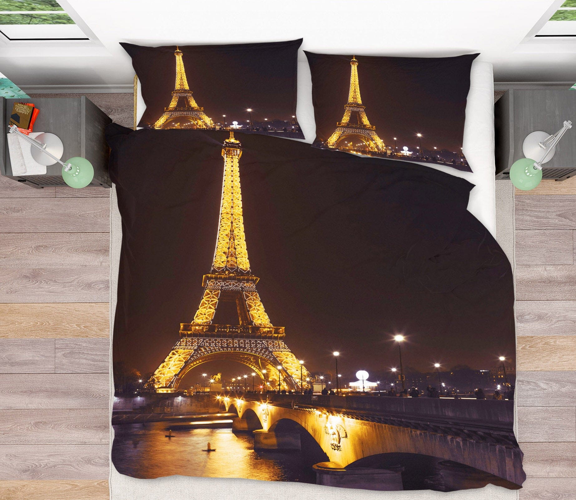3D Eiffel Tower 2003 Assaf Frank Bedding Bed Pillowcases Quilt Quiet Covers AJ Creativity Home 