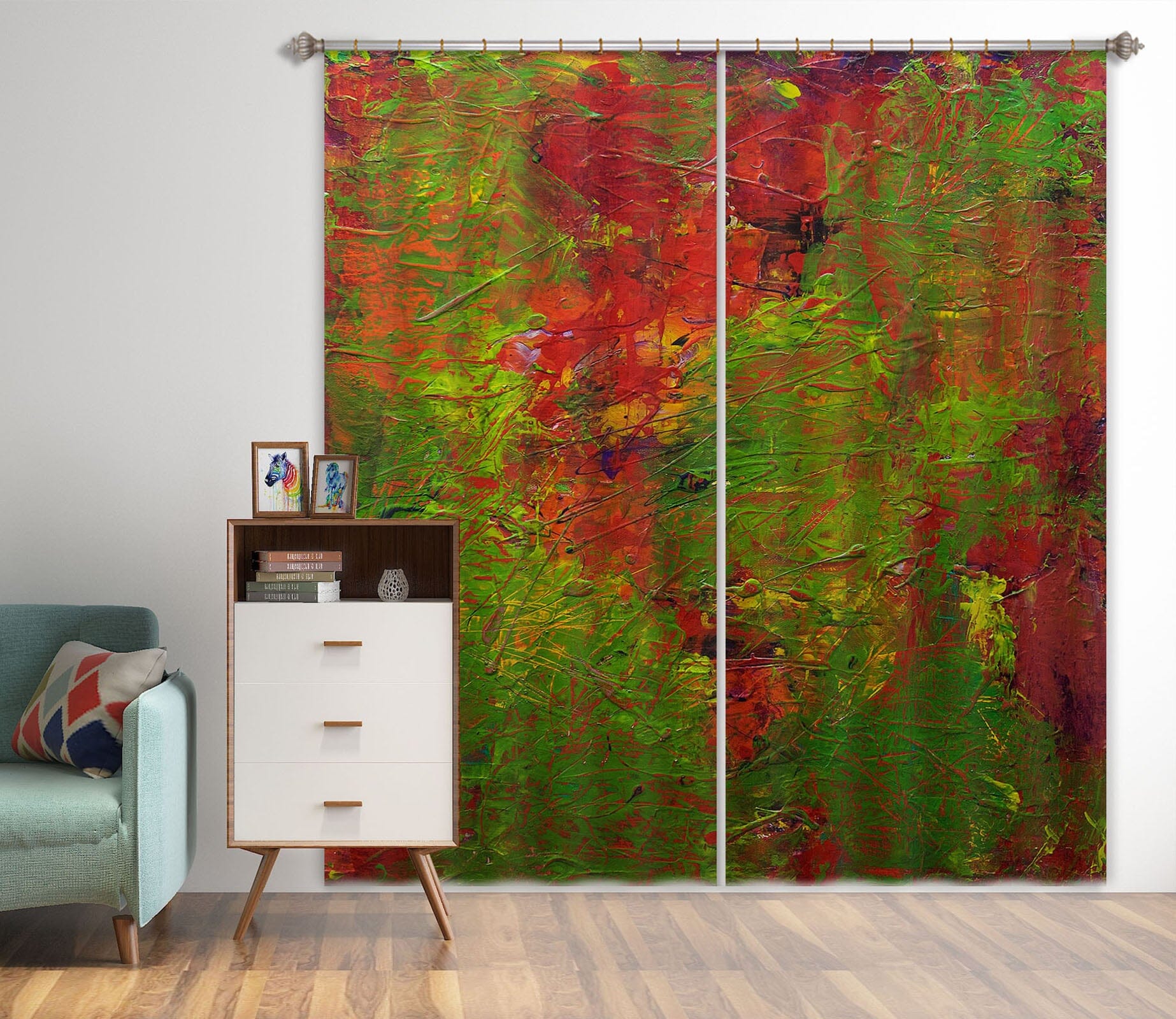 3D Red Maple Forest 109 Allan P. Friedlander Curtain Curtains Drapes Curtains AJ Creativity Home 