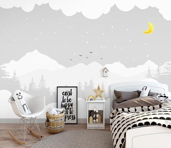 3D Foggy Forest 2157 Wall Murals Wallpaper AJ Wallpaper 2 