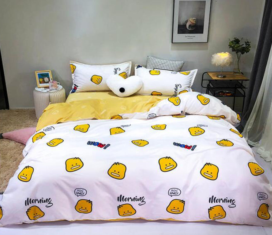 3D Yellow Doll Head 3069 Bed Pillowcases Quilt