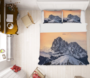 3D Snow Mountain 61024 Bed Pillowcases Quilt