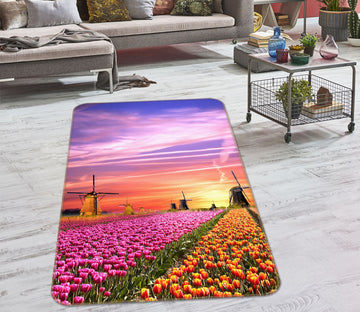 3D Flower Bush 26137 Non Slip Rug Mat